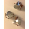 3x Alpha 250K Reverse Audio Potentiometer Solid Shaft US Spec