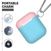 EarInTheAir AirPods Case Cover w/Keychain (Teal) + 3 Extra Lids