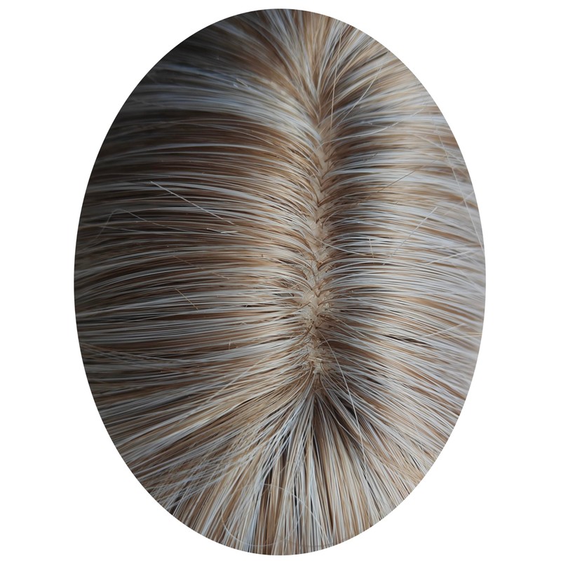 22 Inch Long Brown Straight Wig with Bangs Synthetic Wig