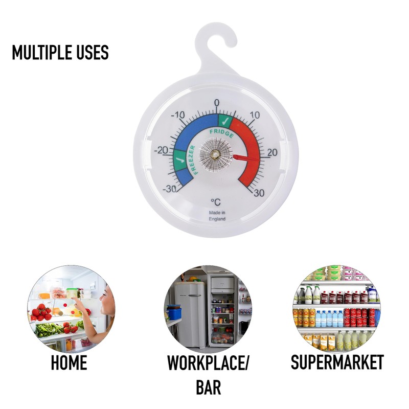 Fridge Thermometer Dial Refrigerator Thermometer 65 mm Dial Fridge Freezer