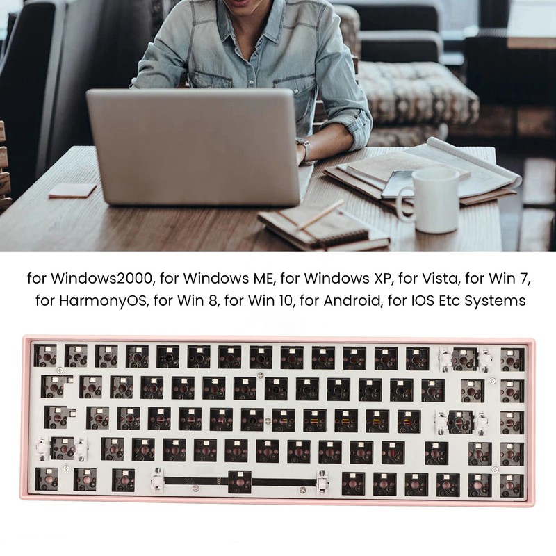 68 Key Mechanical Keyboard DIY Kit with RGB 5V DC