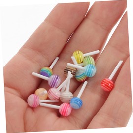 Minkissy 50pcs Lollipop Nail Art Charms Accessories for Creative Manicure DIY Cute Candy-Themed Decorations for Girls Nail Art for Personal Professional Use