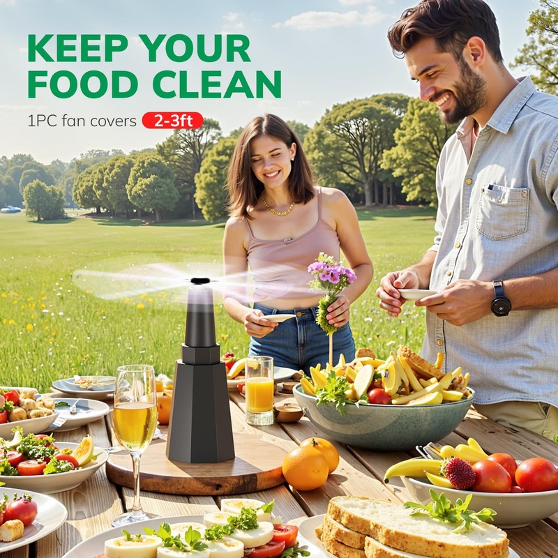Rechargeable Fly Fans for Tables, Table Fans to Keep Flies