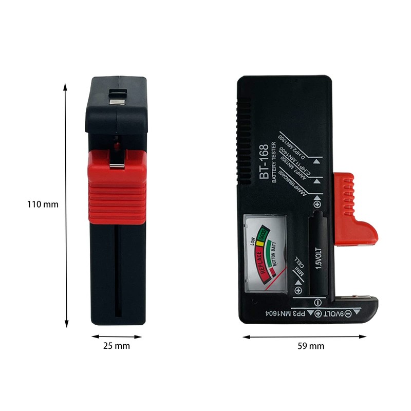Battery Tester Checker, Universal Small Battery Tester for AAA AA