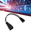 Dual IEC320 C7 to C20 Cord Universal Y Power Splitter