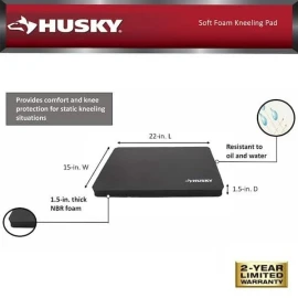 Husky Kneeling Pad Large Soft Foam Indoor Outdoor Durable Water Resistant New