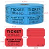 L LIKED 2000 Raffle Tickets Double Rolls 50/50 Stub Tickets