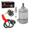 Starter Motor & Relay Ignition Coil Spark Plug Kit Compatible