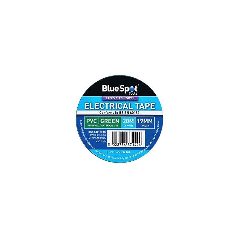 Blue Spot Tools - 20M Green PVC Electrical Tape