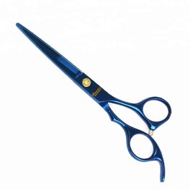 Barber Scissors 6 Professional Hair Cutting Shears Scissors for Hair Cutting Hair Trimming Razor Edge Scissor Stainless Steel for Hairdressing Smooth Motion & Fine cut (Blue)