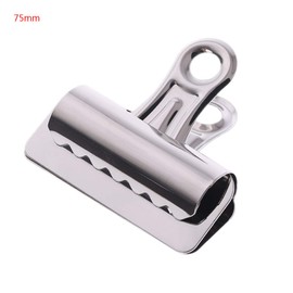 SUCHUANGUANG Metal Clips Paper Letter Document Ticket File Binder Grip Clip Clamp 75mm Silver