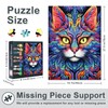 1000 Pieces Jigsaw Puzzle for Adults - Abstract Cat Portrait,