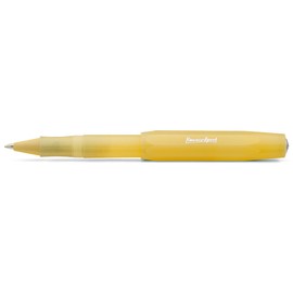 Kaweco Frosted Sport Sweet Banana Rollerball Pen I Gel / Ballpoint Pen Made of High-Quality Plastic with Ceramic Ball I Trendy Ballpoint Pen in Yellow I 13 g Rollerball Pen with 0.7 mm Refill I Gel