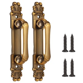 2pcs/set Gold Vintage Door Handle Antique European Style Antique Door Handle Cabinet Hardware Antique Brass for Cabinet Fittings Drawer Cabinet Accessories