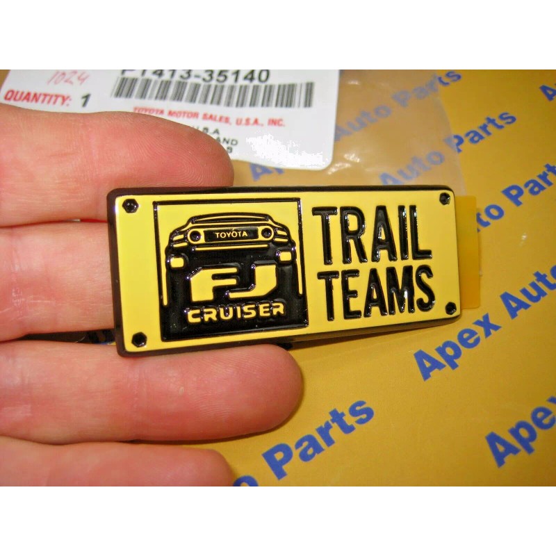 Toyota FJ Cruiser Ultimate Edition Trail Teams Nameplates Emblems Genuine