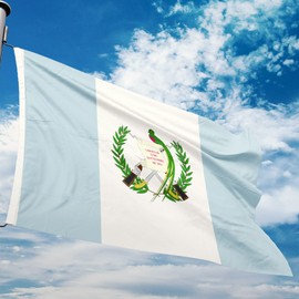 Guatemalan Flag Guatemala National Flag Polyester Fiber 3x5 Feet Flag, Bright Colors And Anti-ultraviolet Fade Flag Indoor Outdoor Banner