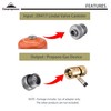 CAMPINGMOON Camping Grill Propane Gas Stove Adapter, Input: EN417 Lindal