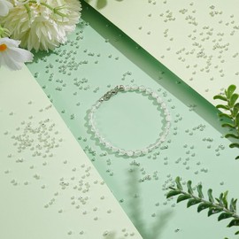 UNICRAFTALE 1000Pcs Round Crimp Beads 925 Sterling Silver Plated Rondelle Spacer Beads Tiny Crimps Bead Metal Bead Findings for DIY Bracelet Necklace Jewelry Making Hole 1.2mm