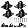 GLARKS 36pcs M8 Stainless Steel Pad Eye Plate Hook Kit,