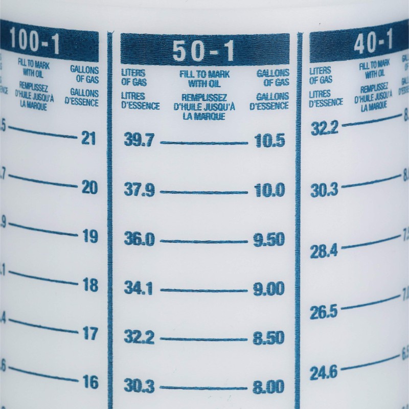 attwood 11873-1 Wide-Mouth Marine Fuel/Oil Mixing Bottle 1-Quart, One Size