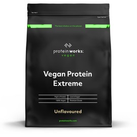 Protein Works - Vegan Protein Extreme | 29g Plant Based Protein | Added Vitamin Blend | 28 Servings | Unflavoured | 1kg