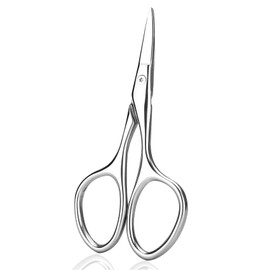 Premium Facial Hair Small Grooming Scissors For Men Women - Eyebrow, Nose Hair, Mustache, Beard, Eyelashes, Ear Trimming Kit - Pointed Tips Blades