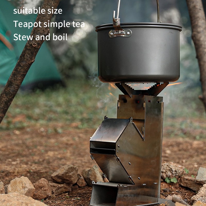 Outdoor Convenient Stove Foldable Portable Stainless Steel Wood Burning Stove