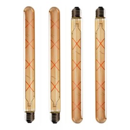 CL Foco Larga Tubular Clásico Vintage Incandescente 3 Pz