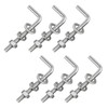20 Pack M6x40mm L Shaped Foundation Bolt with Washers and