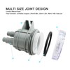 Fockety Seawater Screen Filter, ABS Plastic Transparent Housing Connections in