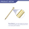 sourcing map 20 Pcs Small Tiny Nails 2.8mmx50mm(DXL) Tiny Brass