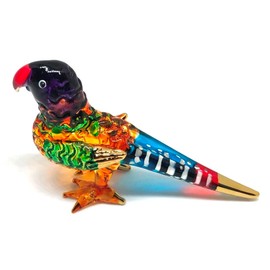 Handmade Mini Glass Parrot Art Glass Blown Sea Animal Figurine/Bird Figurine - Model Y2018