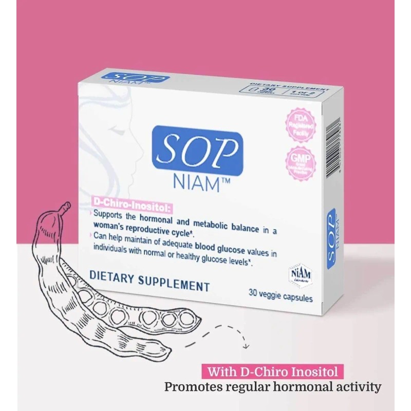 Sop Niam, D-chiro Inositol, Vitaminas Y Minerales, 30 Caps