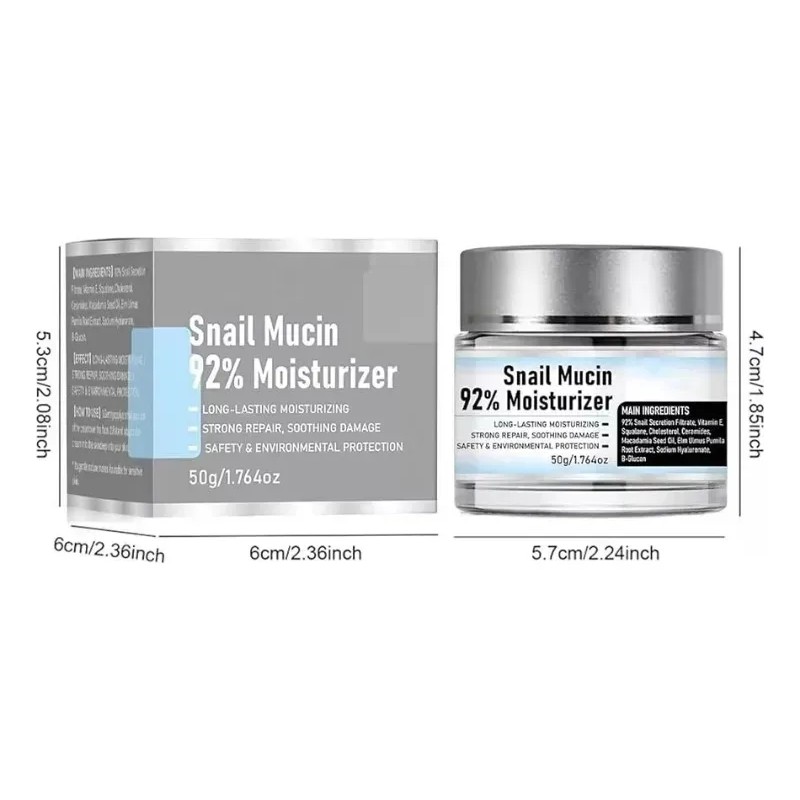 Gel Facial Diario Snail Mucin 92% Hidratante, Crema De