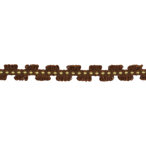 DÉCOPRO Yellow, Dark Brown 7/8" Gimp Braid [12 Yards]