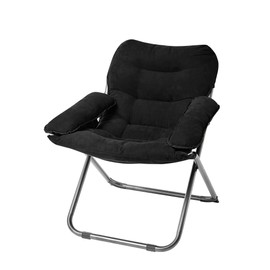 Plush & Extra Tall Club Chair - Black