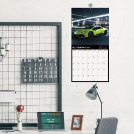 2025 Wall Calendar - 2025 Cars Calendar from January 2025 to December 2025, Calendar 2025 uk, 30.5 x 61 cm (Open), 12 Monthly Wall Calendar 2025 for Home, Office, School