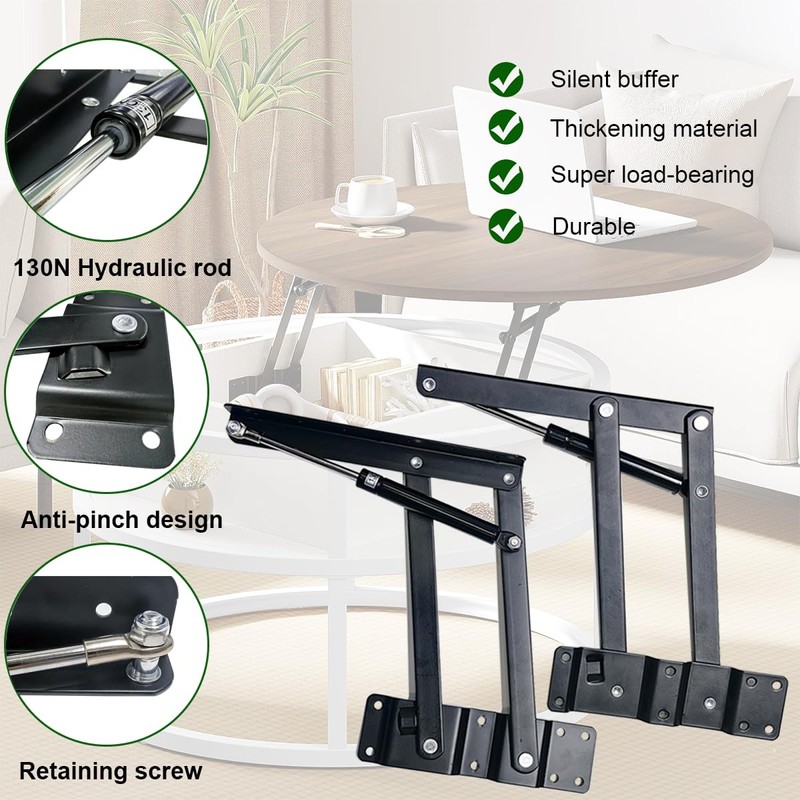 Coffee Table Lift Top Hardware，Coffee Table Lift Mechanism，Lift and Up