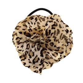 Zac's Alter Ego Leopard Print Chiffon Hair Flower Corsage