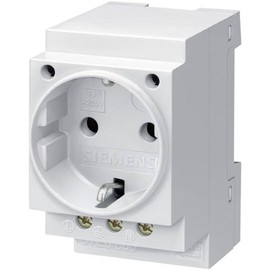 Siemens 5TE6800 SCHUKO Socket 16A According to DIN VDE 0620 for Install. in DISTRIB. Boards, White