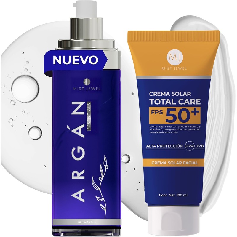 MIST JEWEL Protector solar facial Total Care 50 FPS Con