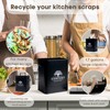 Perfnique Kitchen Compost Bin, 1.7 Gallon Countertop Compost Bin with