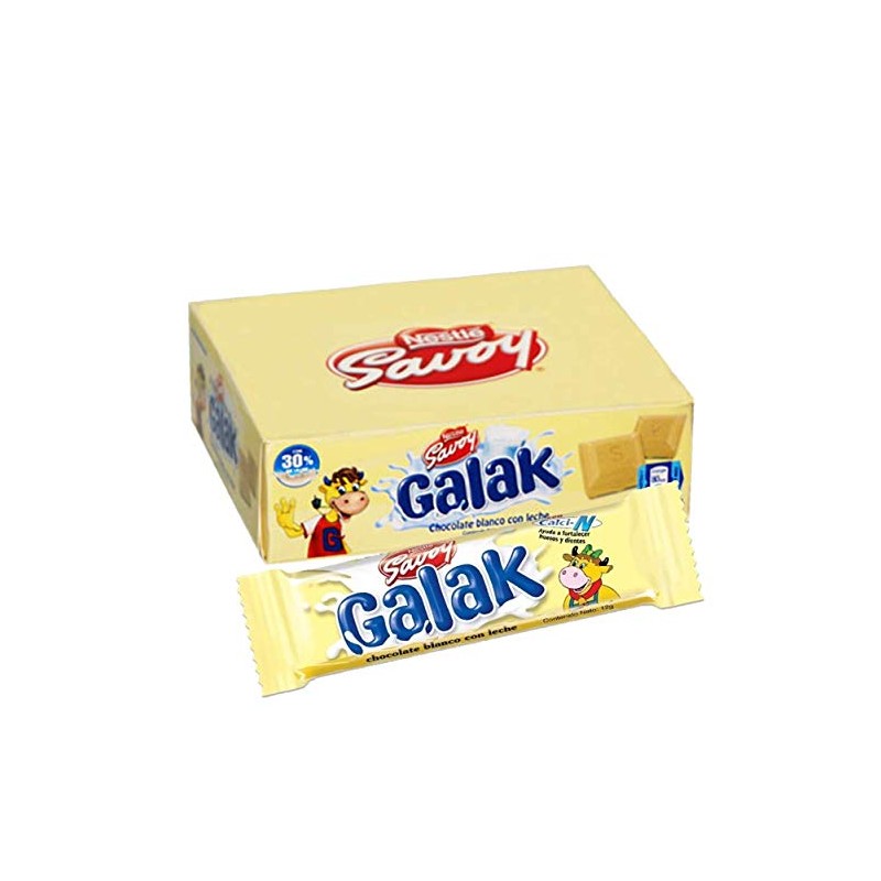GALAK Chocolate Blanco con Leche / White Chocolate with Milk,