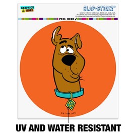 GRAPHICS & MORE Silly Scooby-Doo Automotive Car Window Locker Circle Bumper Sticker