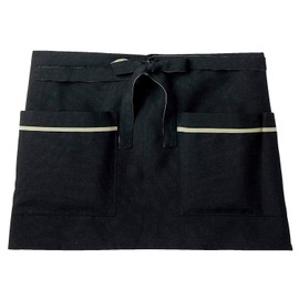 Tombow CR019 Waist Wrap Apron, One Size Fits Most, Black