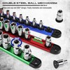 Magnetic Socket Holder Organizer Set: 9-Piece Detachable 1/4, 3/8, 1/2