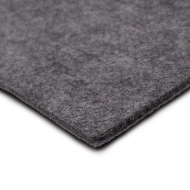 Mohawk Home 5' x 8' Premium Luxury Non Slip Rug Pad 1/4 Thick Dual Surface Felt + Rubber Gripper - Safe for All Floors, Synthetic Fiber, Grey