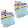 A5 Zipper File Bags Waterproof Receipt Documents Storage Office Supplies