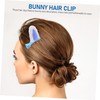 Minkissy Rabbit Ear Hair Clips for Girls 4pcs Plush Bunny
