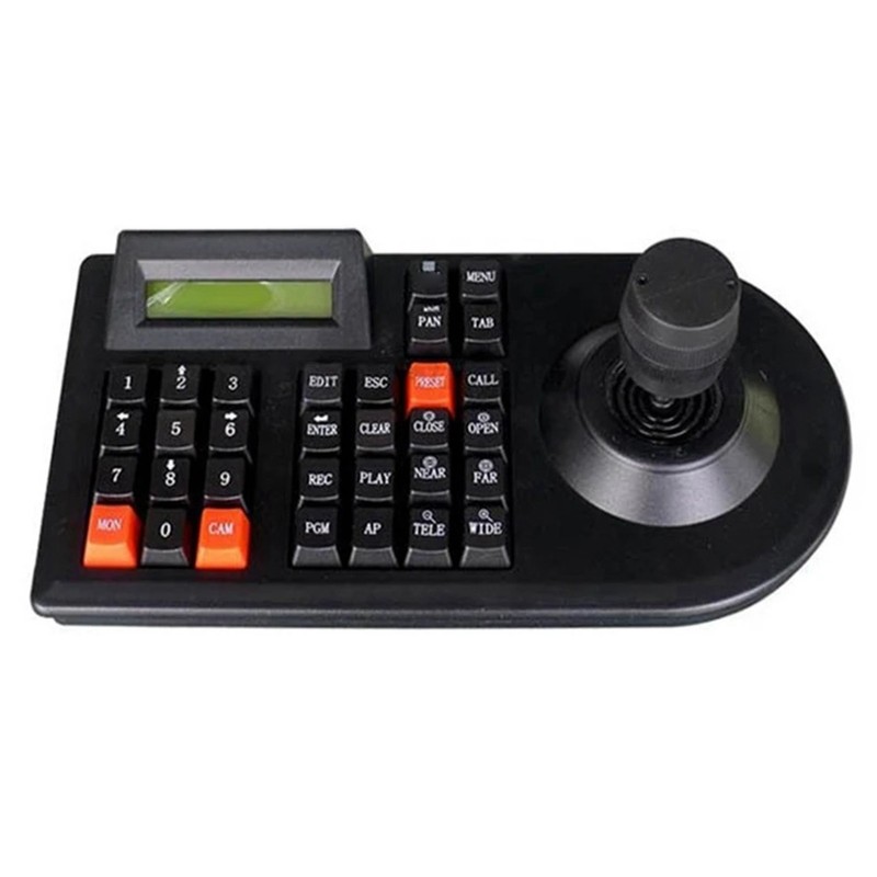 PTZ Camera Keyboard 3D Vehicle Speed Dome Controller LCD Display